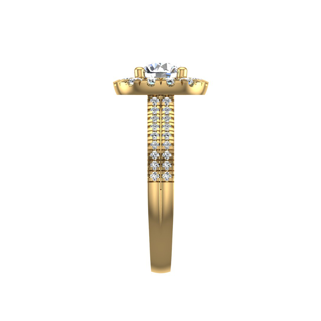 Piper Halo Engagement Ring